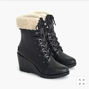 Sorel After Hours lace shearling boot
